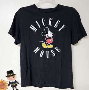 Disney Mickey Mouse Womens Black T-Shirt